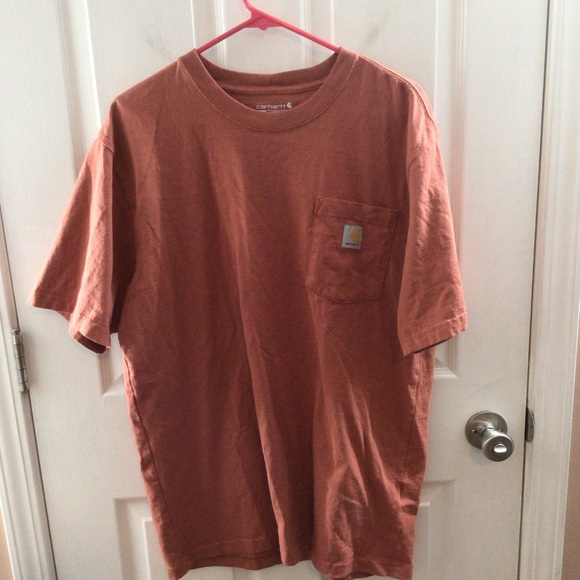 Carhartt Other - Mens Carhartt Orange Short Sleeve Pocket Tee Size Medium